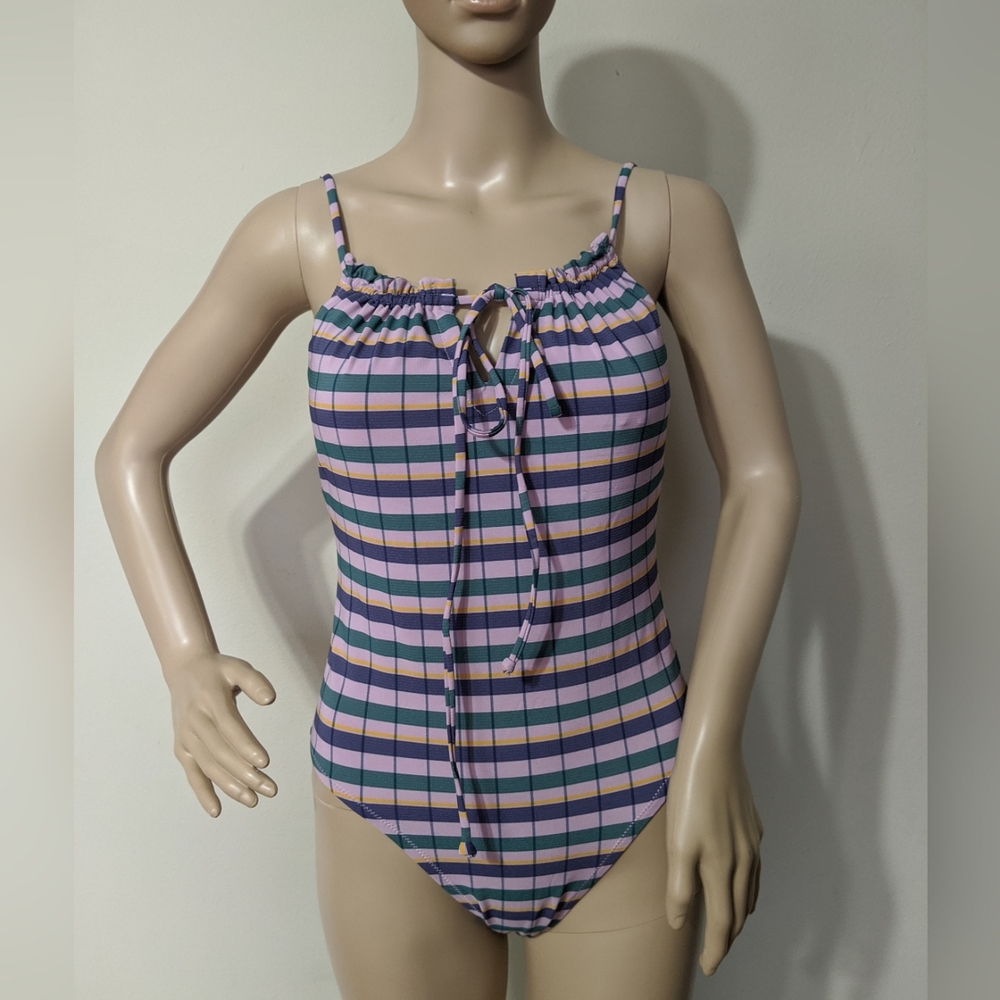 Madewell Second Wave Ruffle Drawstring One Piece - Picture 4 of 7